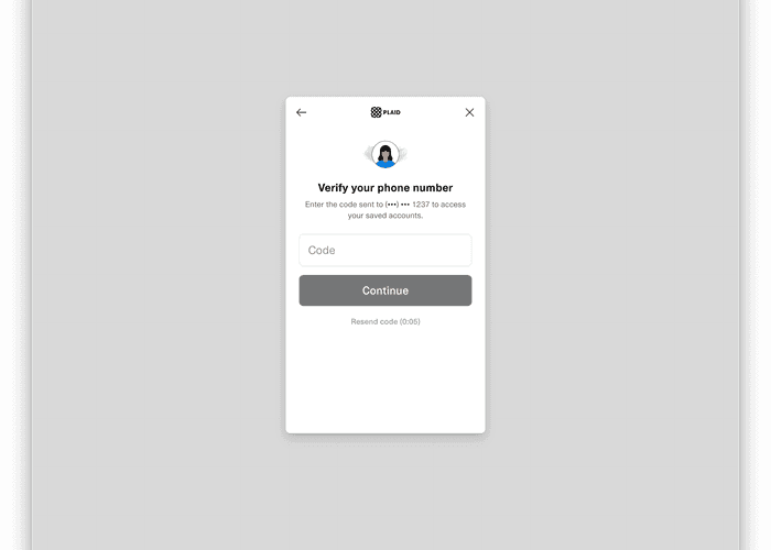 Sources phone verification confirmation code in AssetView