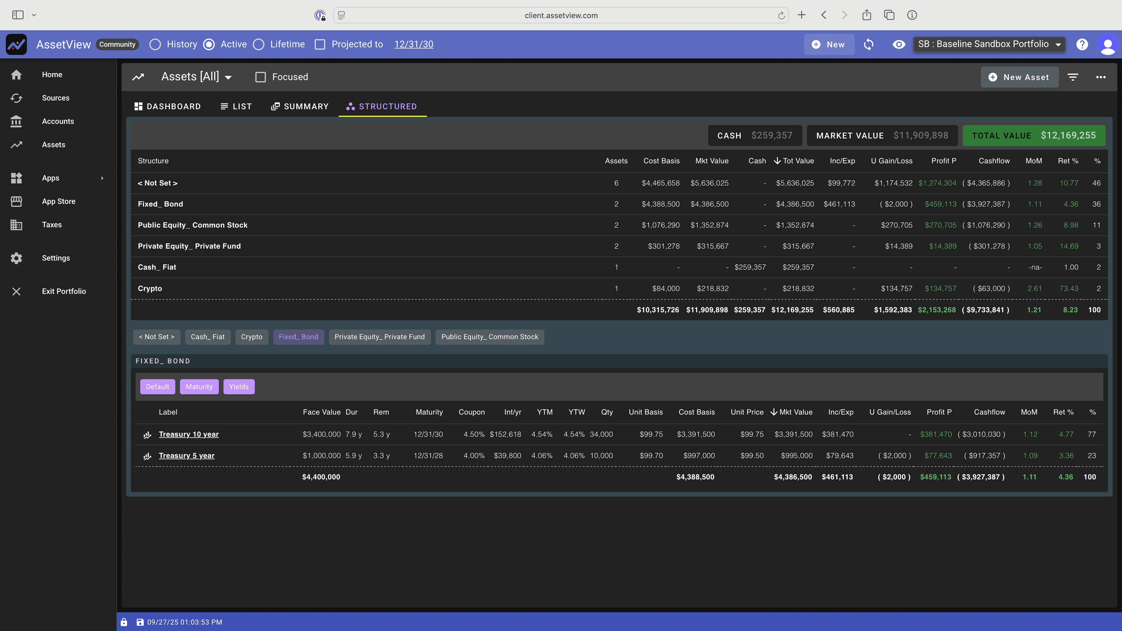 AssetView Fixed Income